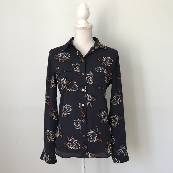 LOFT Tops - Ann Taylor LOFT Floral Button Down Blouse